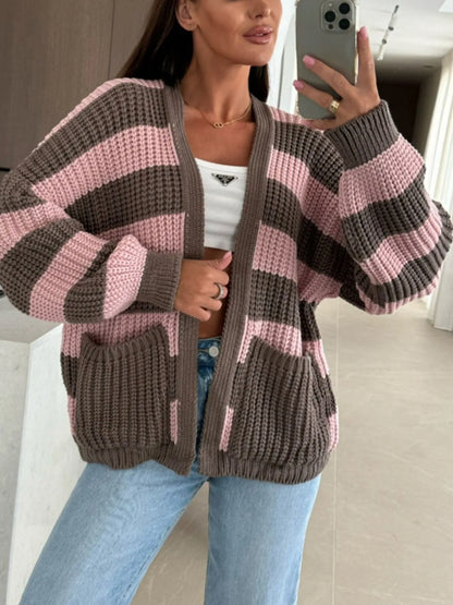 Merry & Bright Striped Cardi