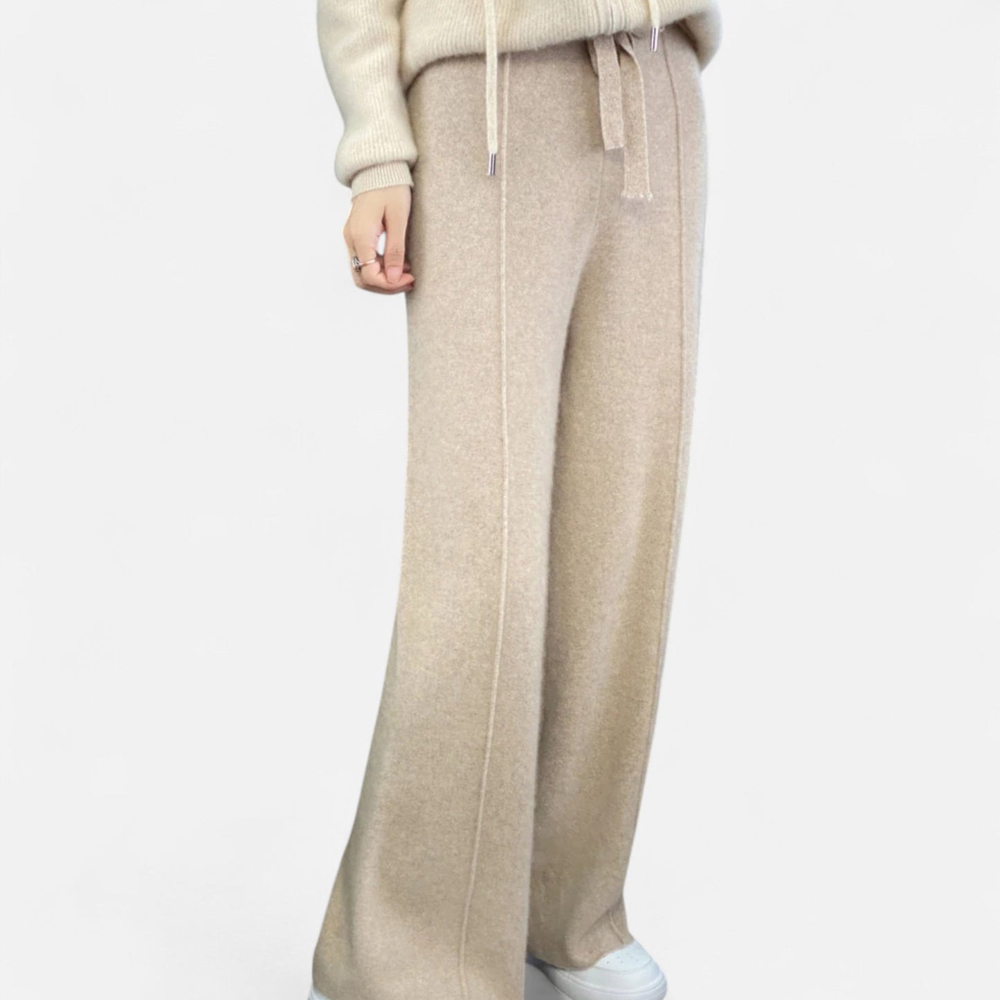 Claire | Women’s Cozy High Rise Wide Leg Trousers