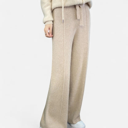 Claire | Women’s Cozy High Rise Wide Leg Trousers