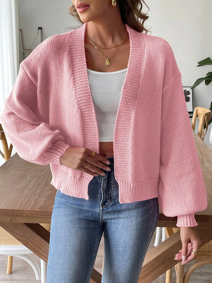 Rosette Knit Cardigan