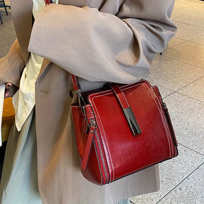 Elegant Genuine Leather Crossbody Bag