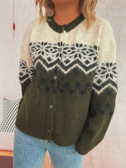 Forest Frost Button Cardi