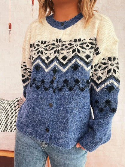 Forest Frost Button Cardi