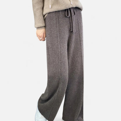 Claire | Women’s Cozy High Rise Wide Leg Trousers