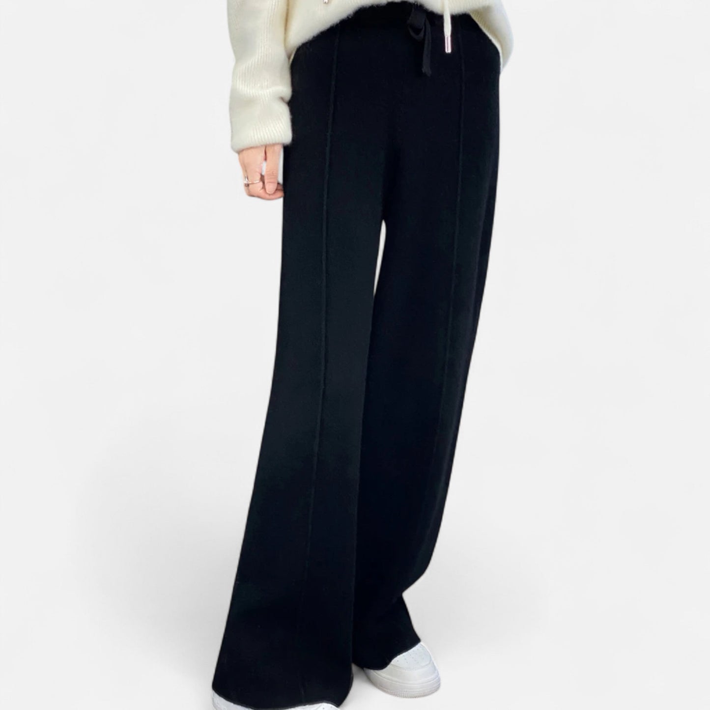 Claire | Women’s Cozy High Rise Wide Leg Trousers