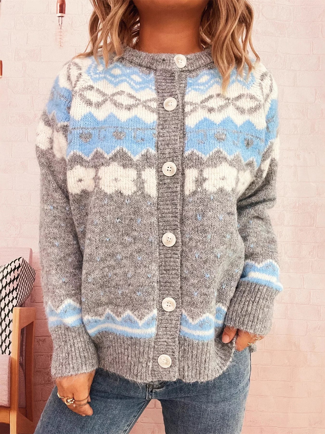 Frosted Chalet Cardigan