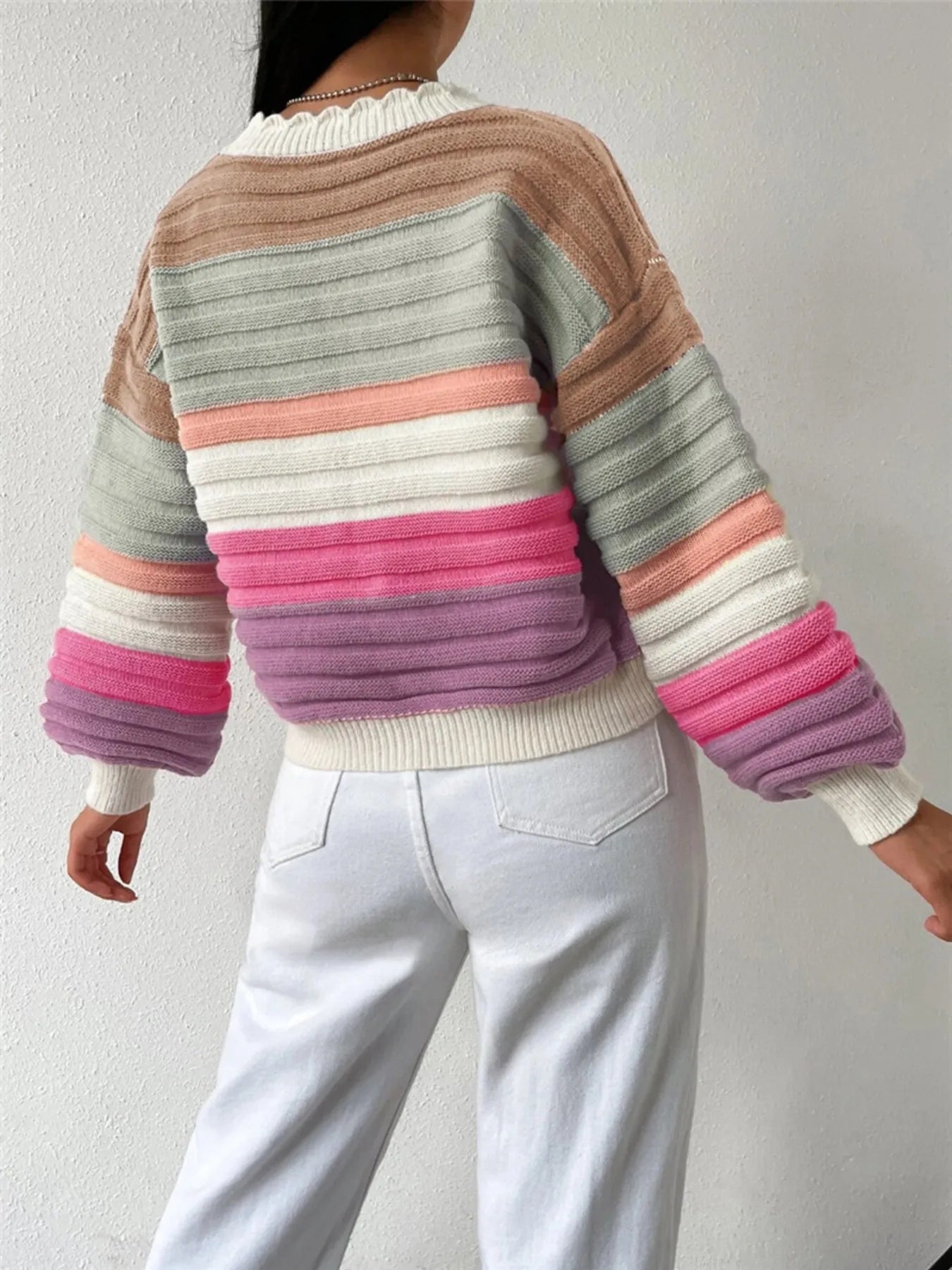 Bubblegum Stripe Cardigan