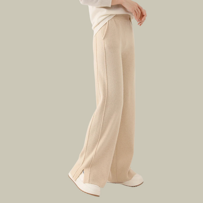 Daisy | Women’s High Waist Classic Wool Wide Leg Trousers