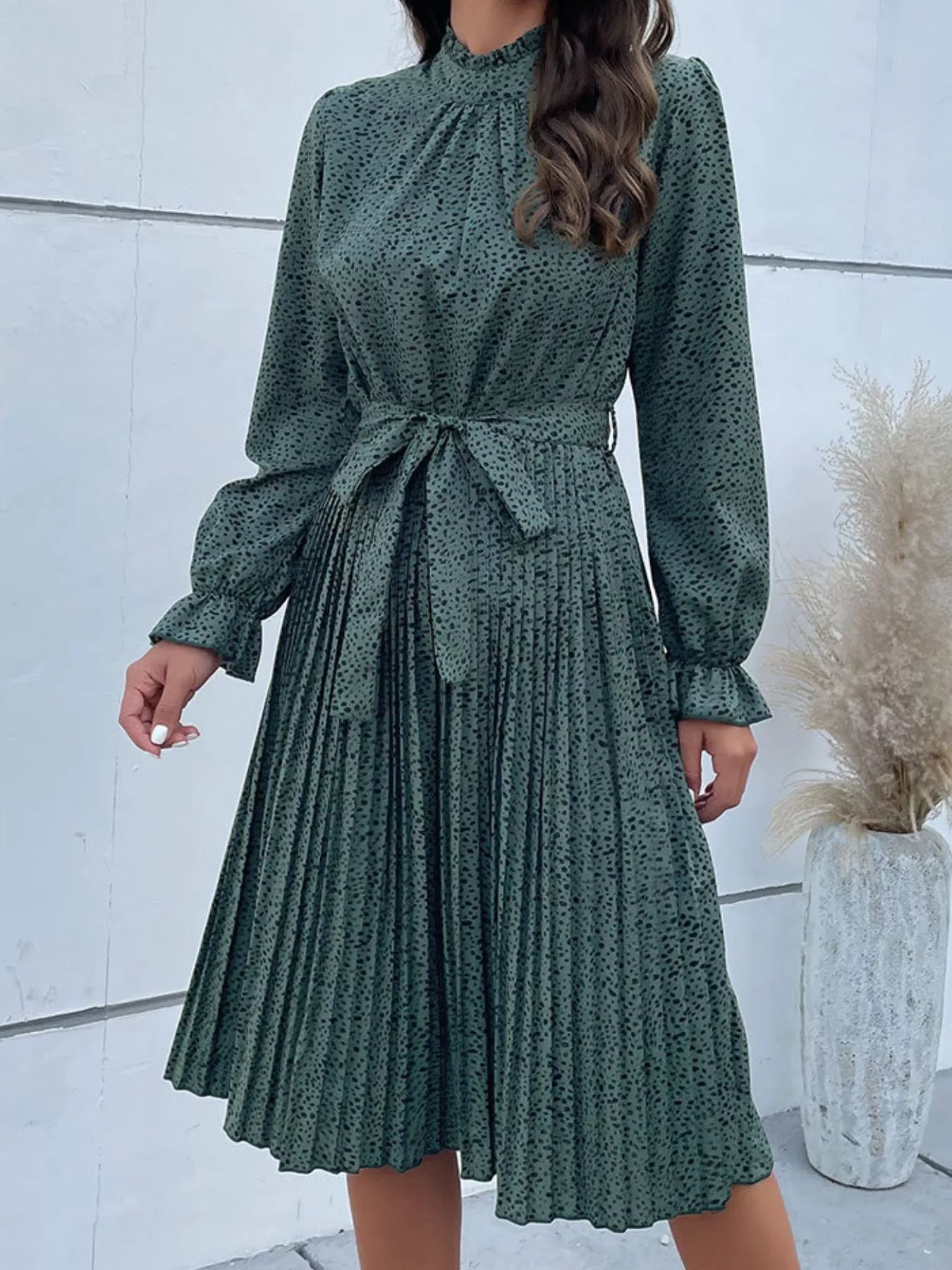 Animal Flounce Dress