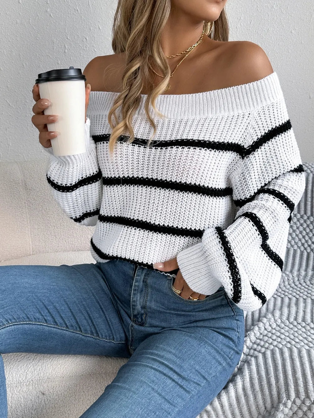 Snow Day Stripes Sweater