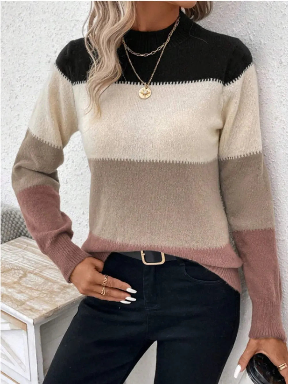 The Rowan Block Sweater