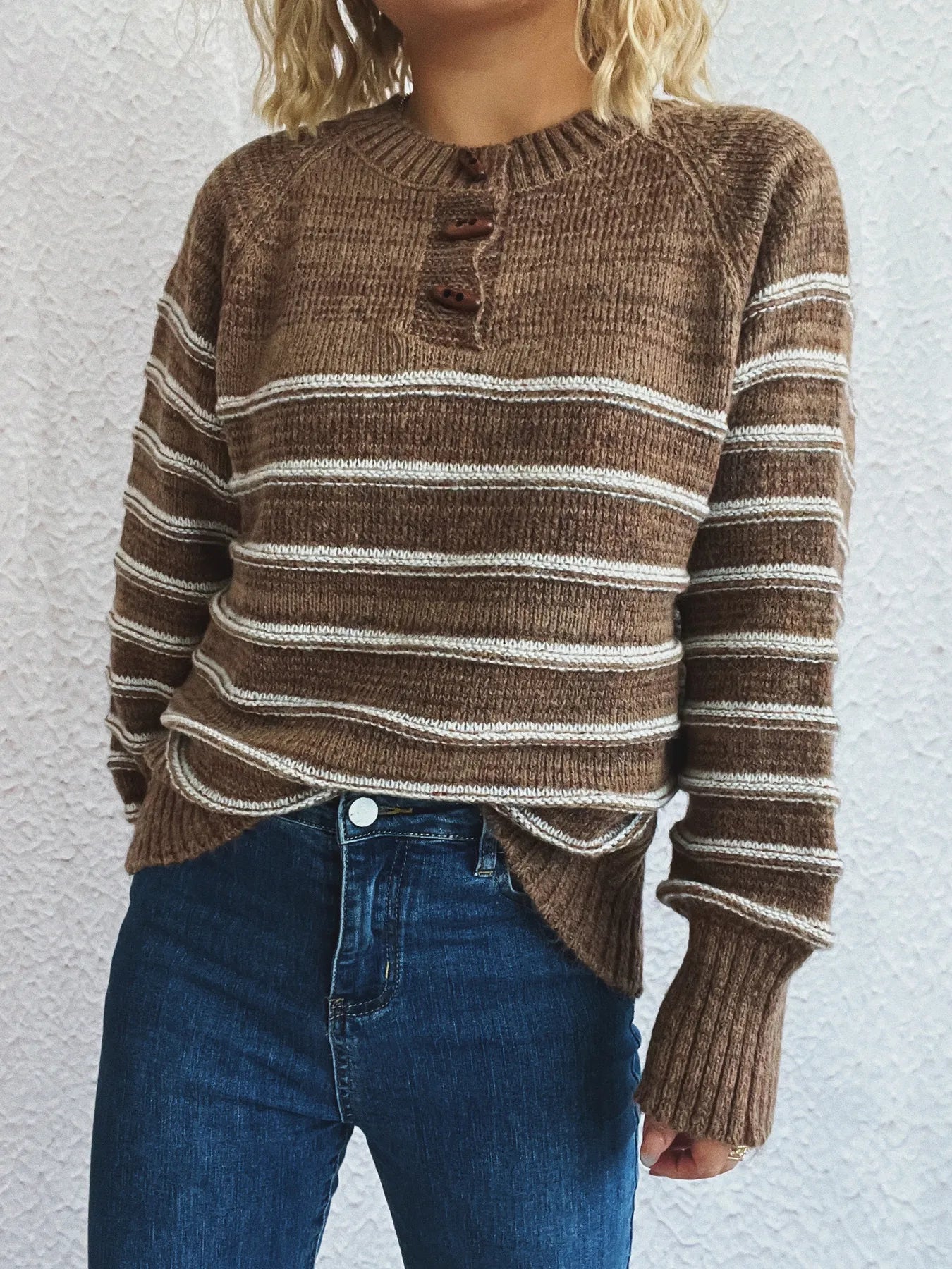 Sleighbell Henley Sweater