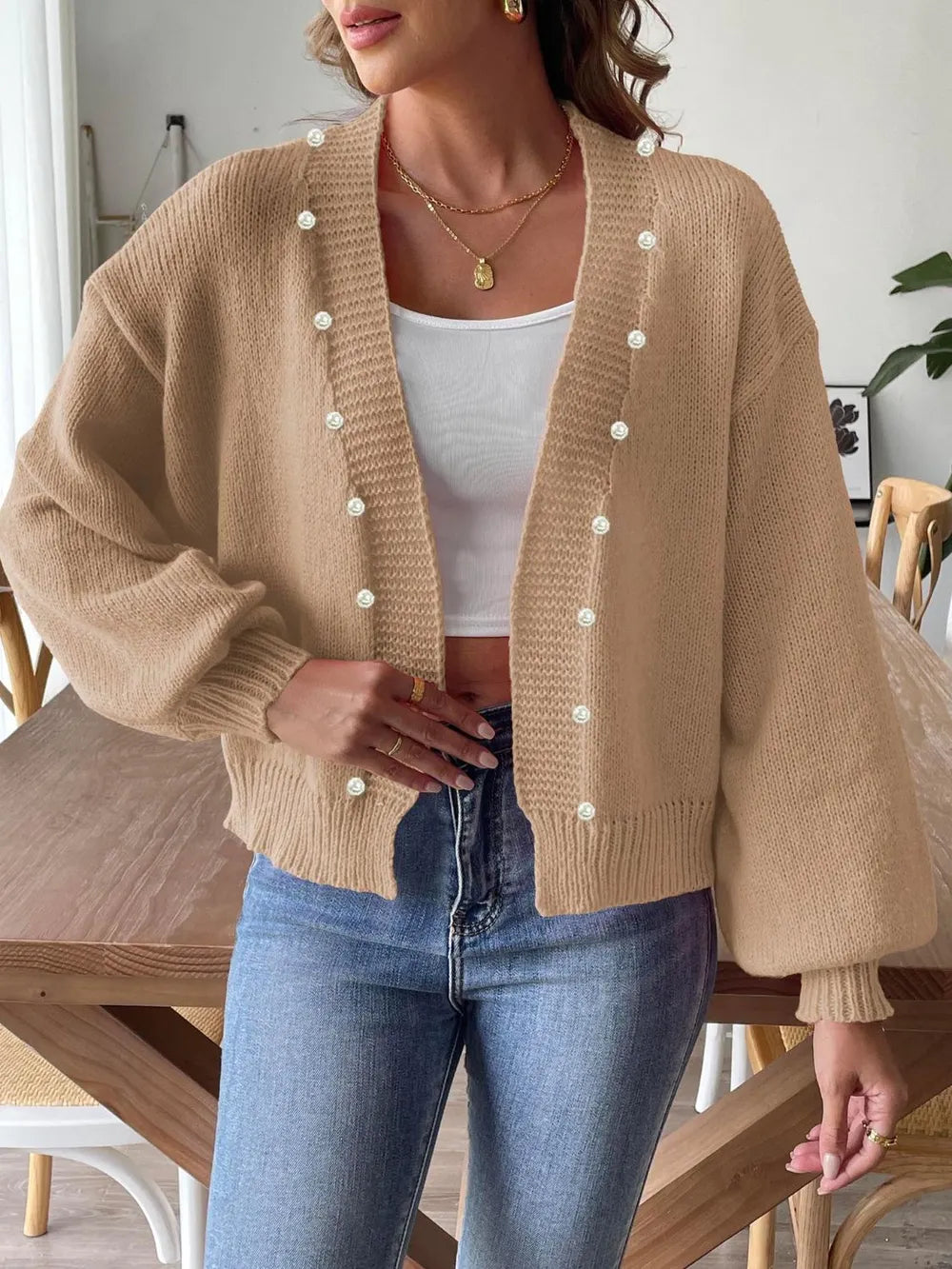 Winter Pearl  Cardigan