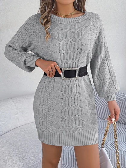 The Hearthside Cable Sweater Dress