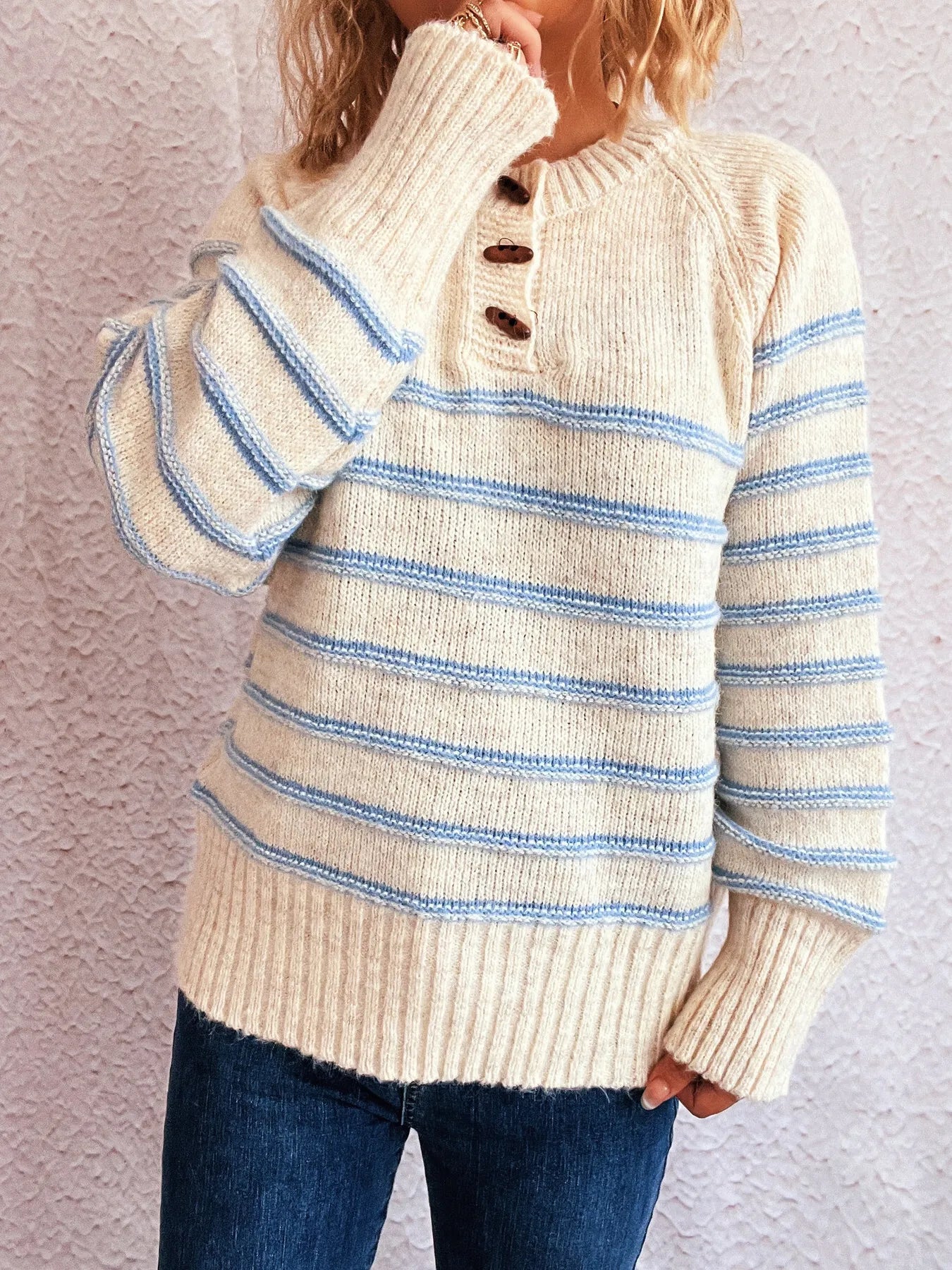 Sleighbell Henley Sweater