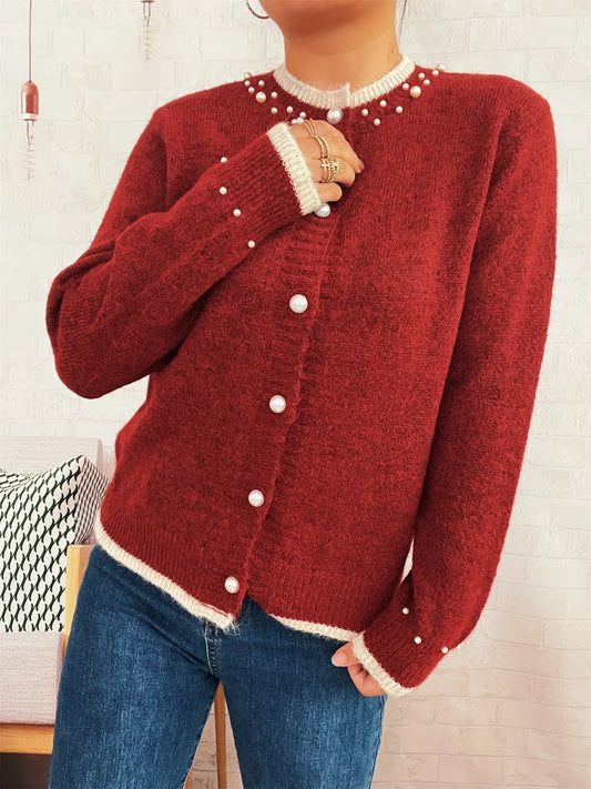 Cranberry Cheer Cardigan