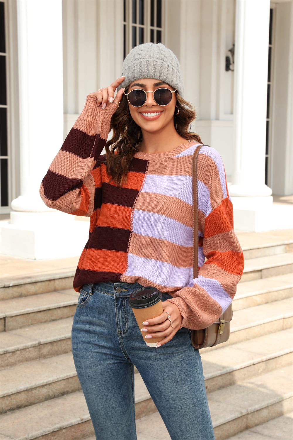 Blush Stripe Dreamer Sweater