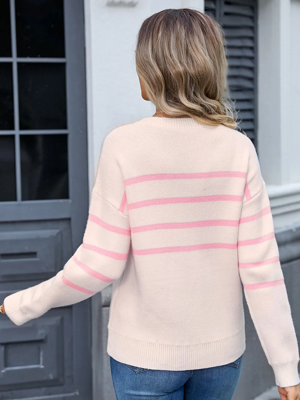 Blush Ribbon Sweater
