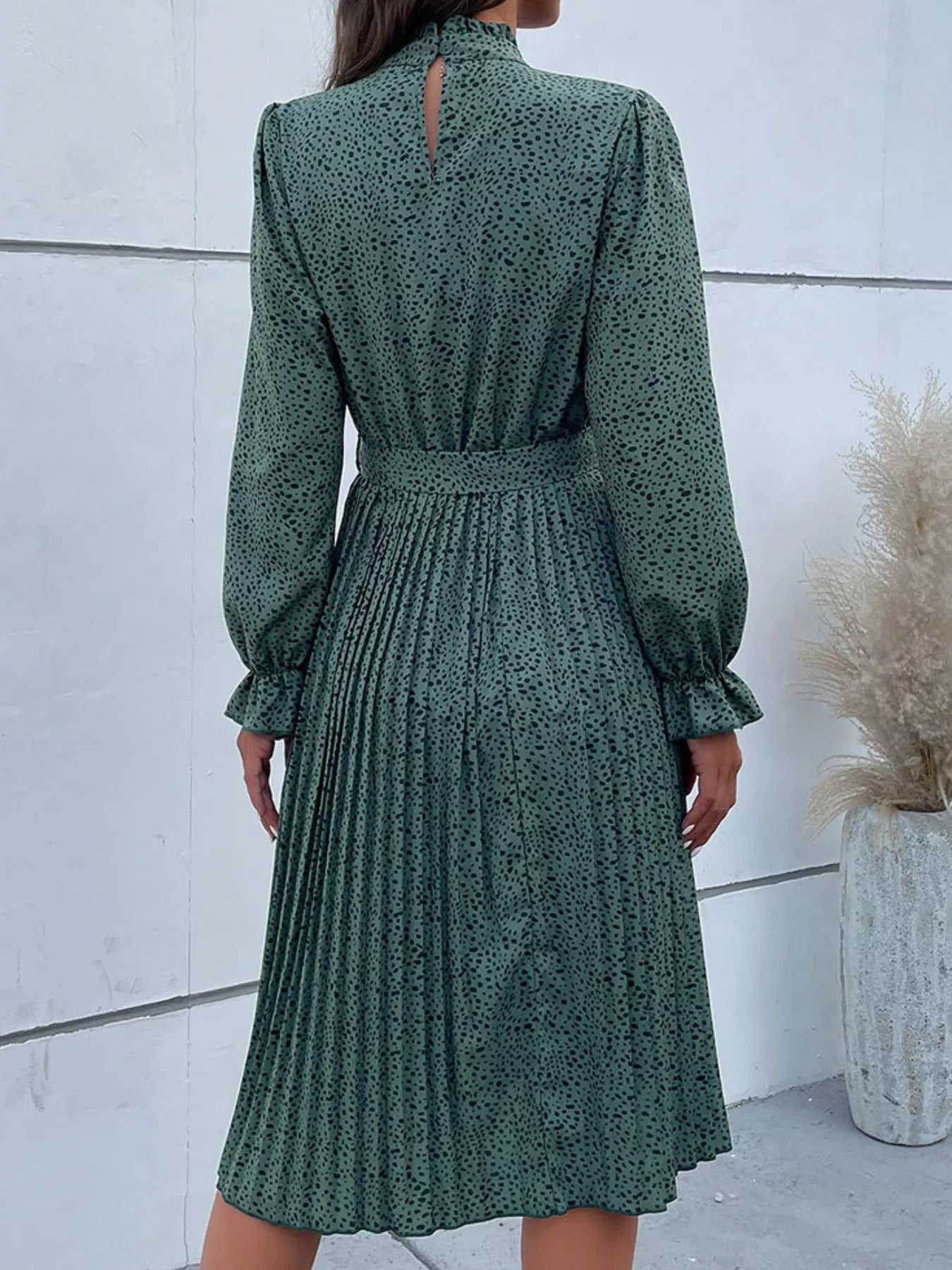 Animal Flounce Dress