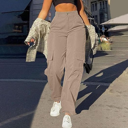 Megan | Women’s High Waist Street Cargo Trousers