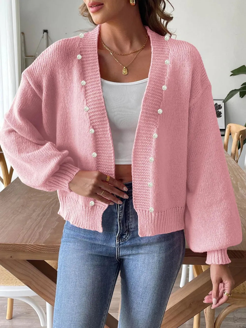 Winter Pearl  Cardigan