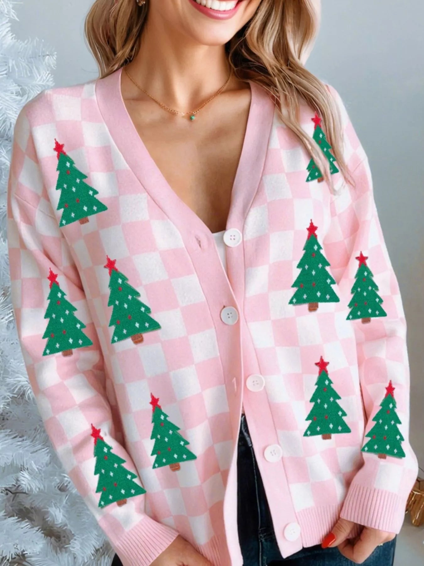 Evergreen Cheer Cardigan