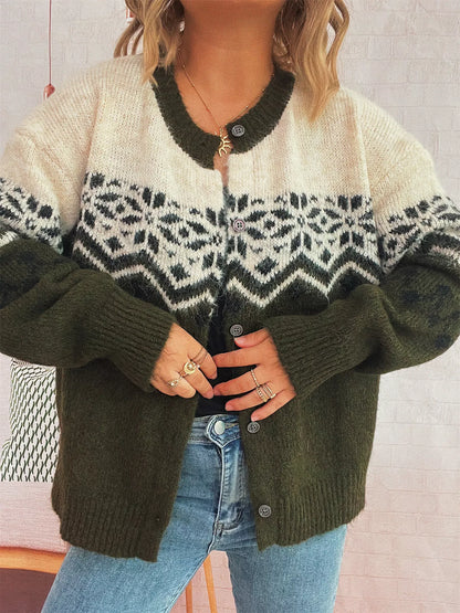 Forest Frost Button Cardi