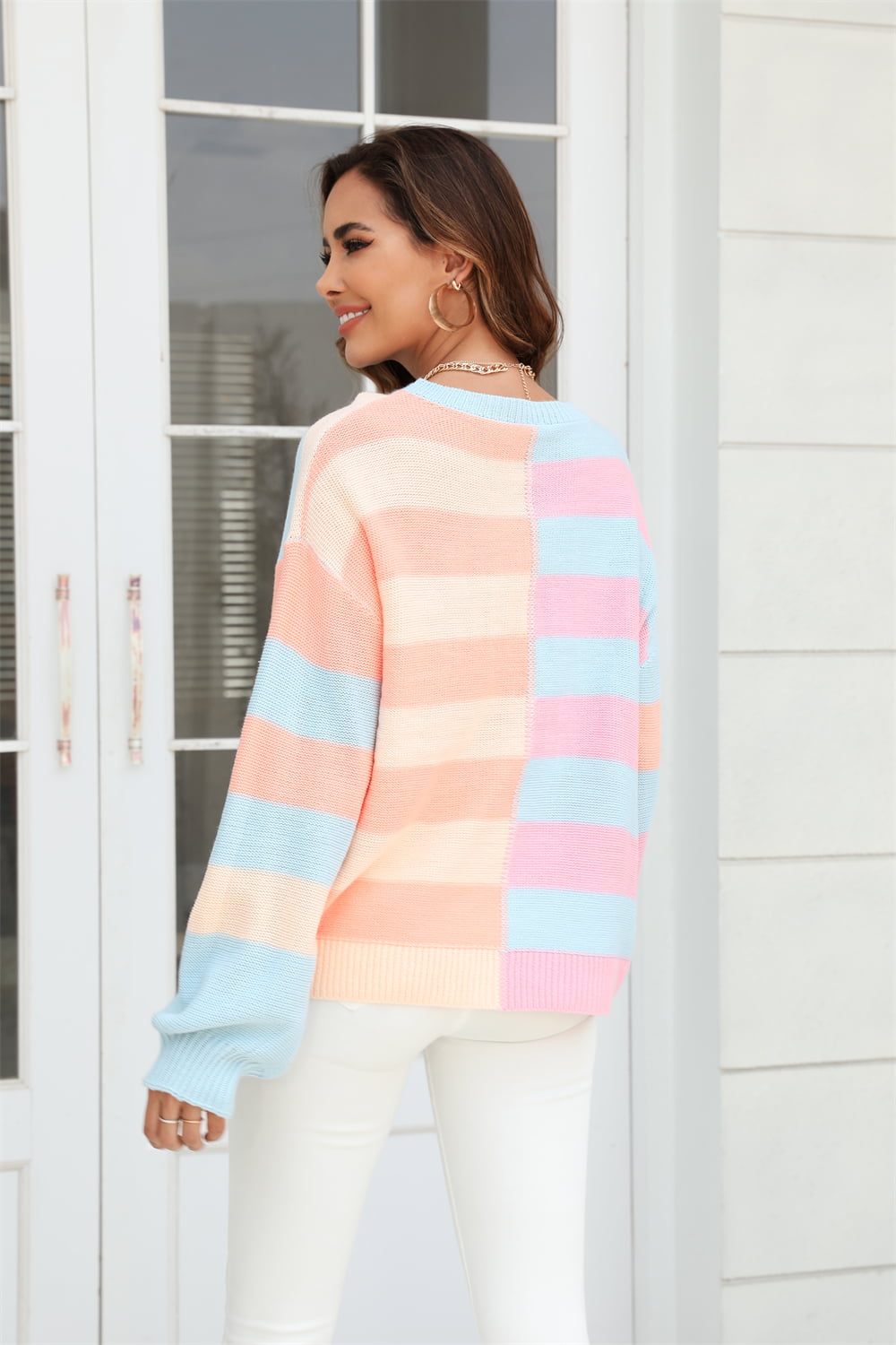 Blush Stripe Dreamer Sweater