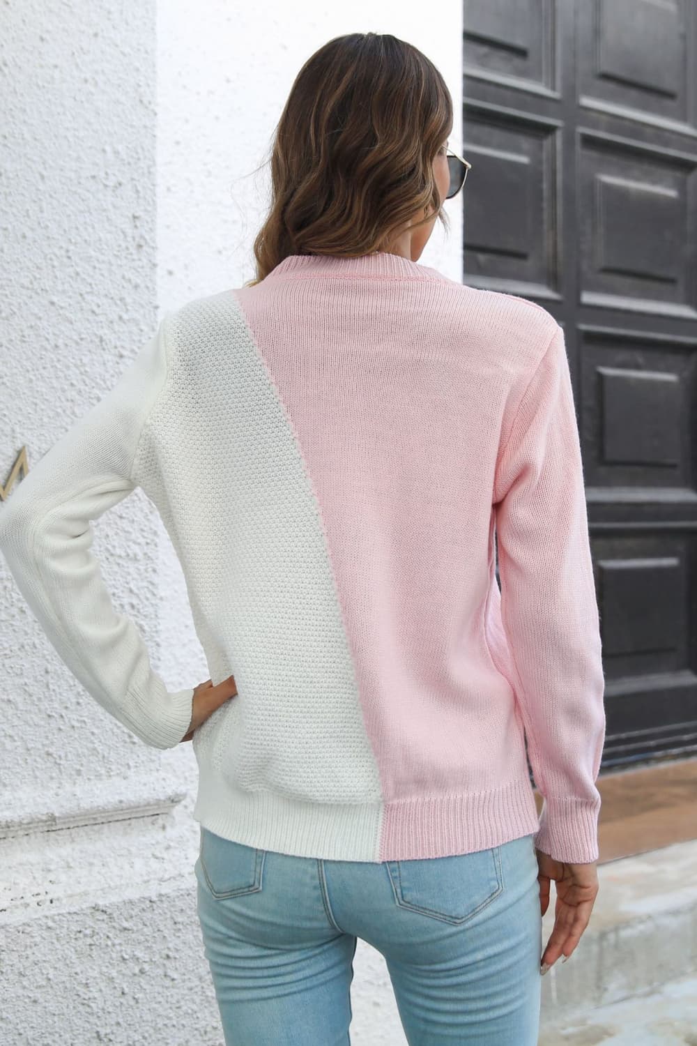 Candy Cane Colorblock  Sweater