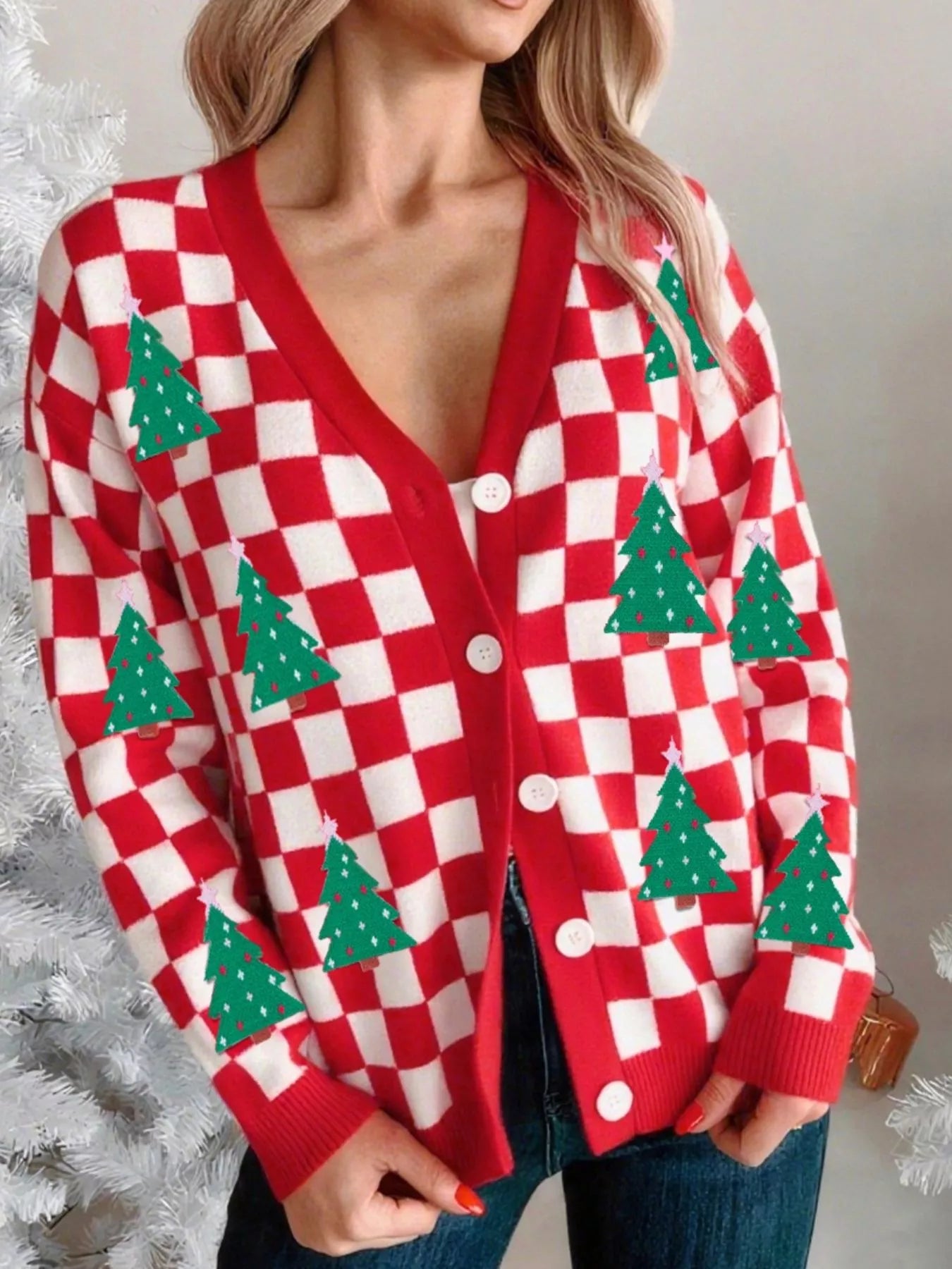 Evergreen Cheer Cardigan