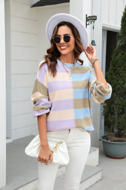 Blush Stripe Dreamer Sweater