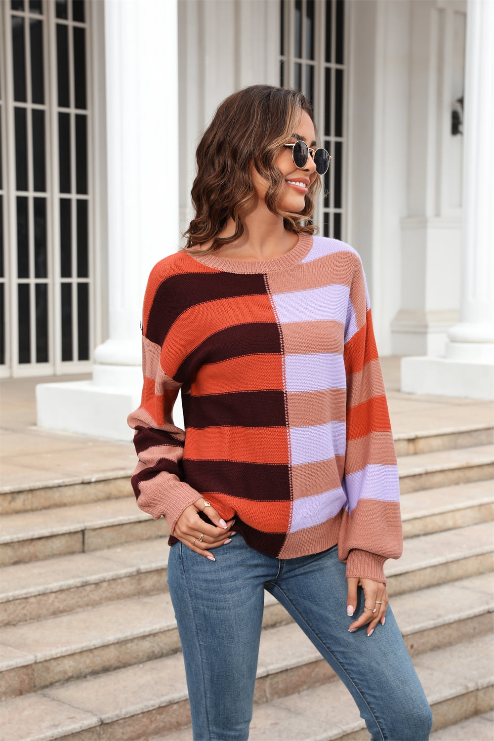 Blush Stripe Dreamer Sweater