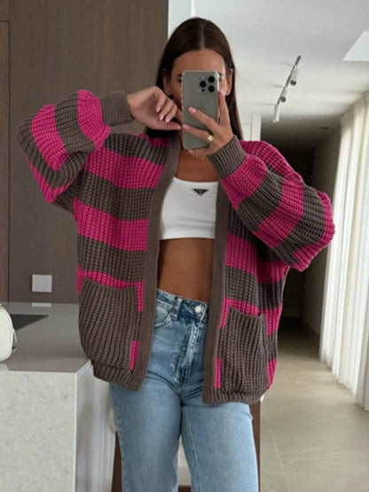 Merry & Bright Striped Cardi