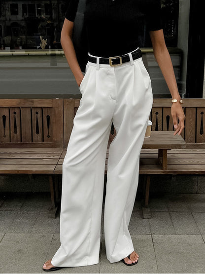 Maria | Women’s High Waist Wide Leg Trousers