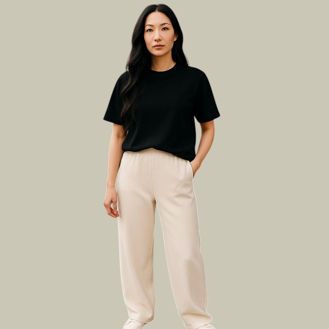 Daisy | Women’s High Waist Classic Wool Wide Leg Trousers