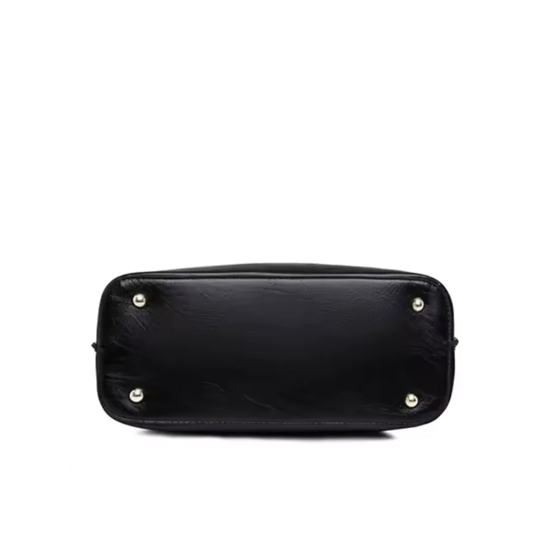 Rosa - Chic Dual Handle Handbag With Crossbody Strap