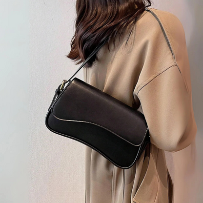 Elle - Minimalist Curved Shoulder Bag With Sleek Design