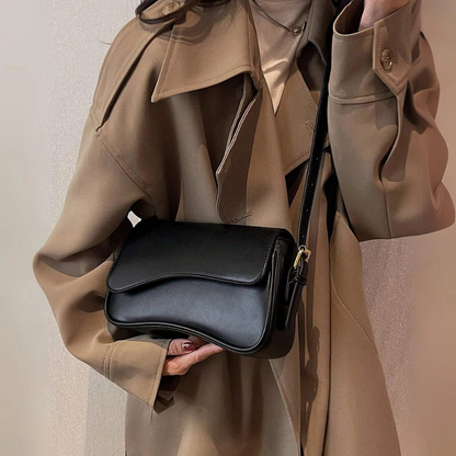 Elle - Minimalist Curved Shoulder Bag With Sleek Design