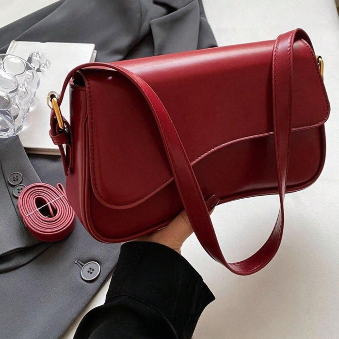 Elle - Minimalist Curved Shoulder Bag With Sleek Design