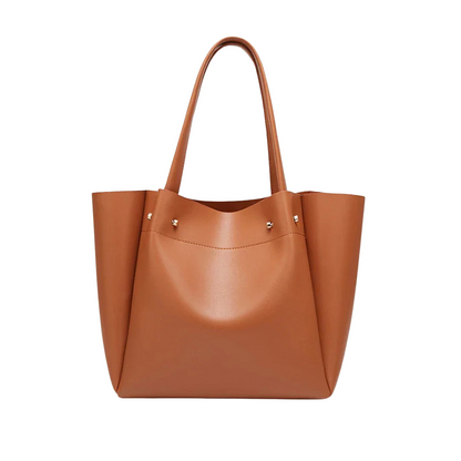Elina - Minimalist Large Tote Handbag With Open Top