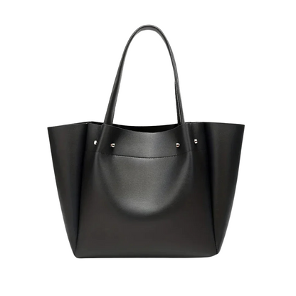 Elina - Minimalist Large Tote Handbag With Open Top