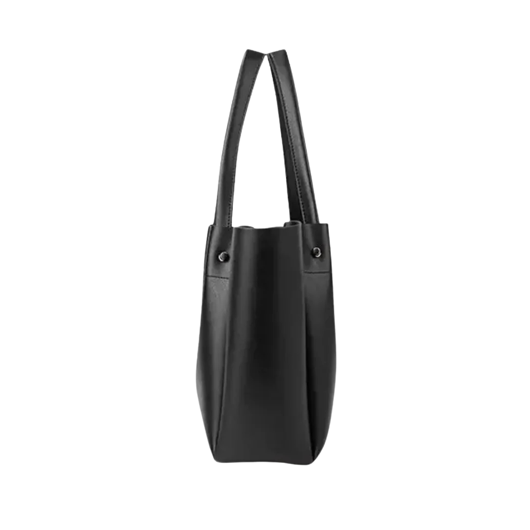 Elina - Minimalist Large Tote Handbag With Open Top