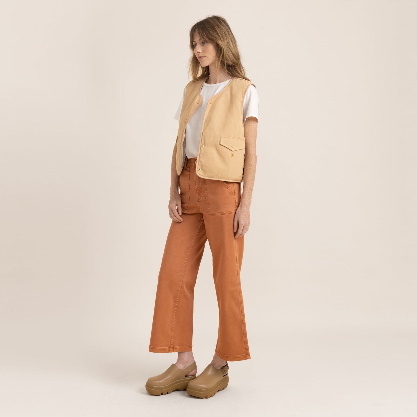 Bandit Vest Jacket - Crema