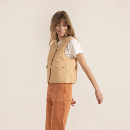 Bandit Vest Jacket - Crema