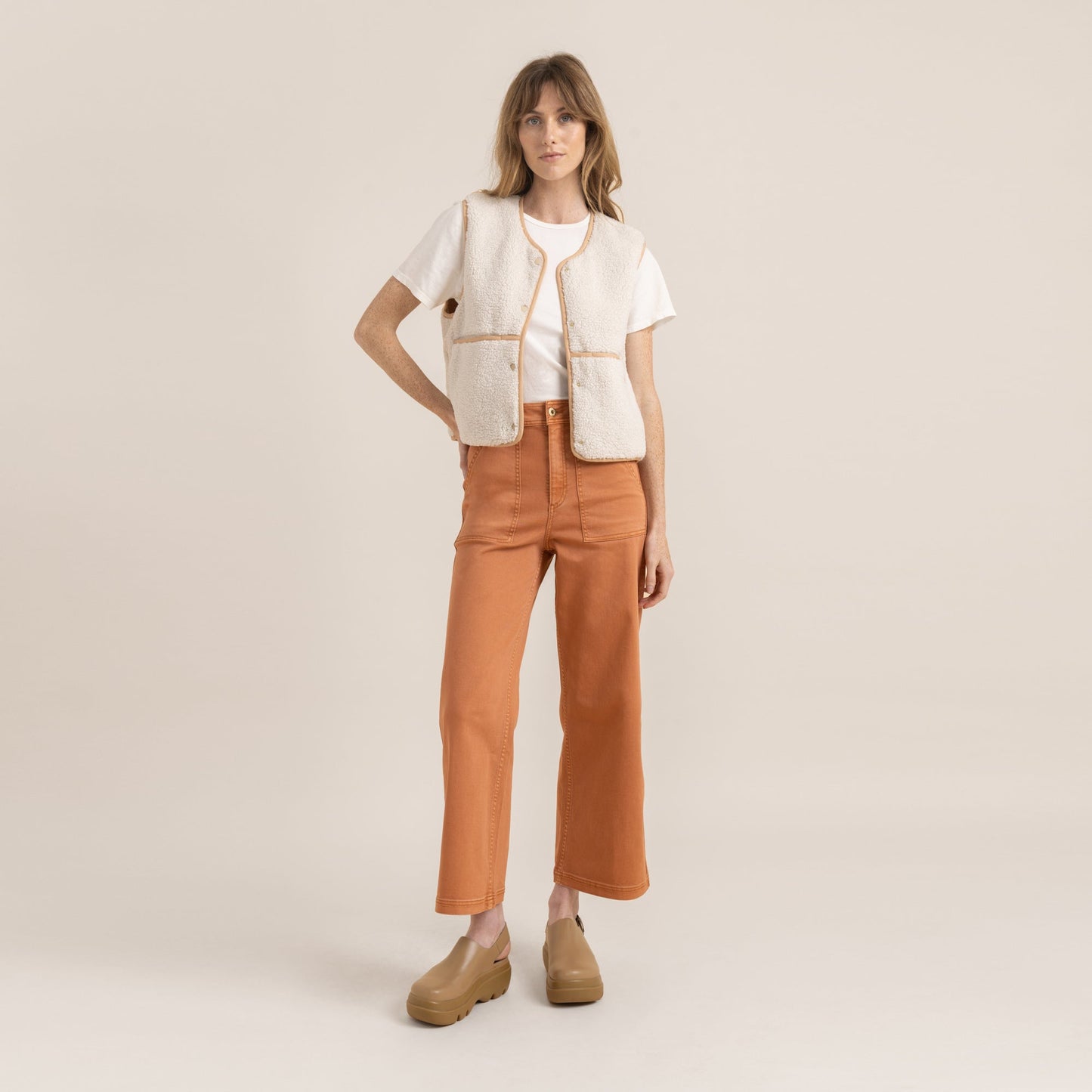 Bandit Vest Jacket - Crema