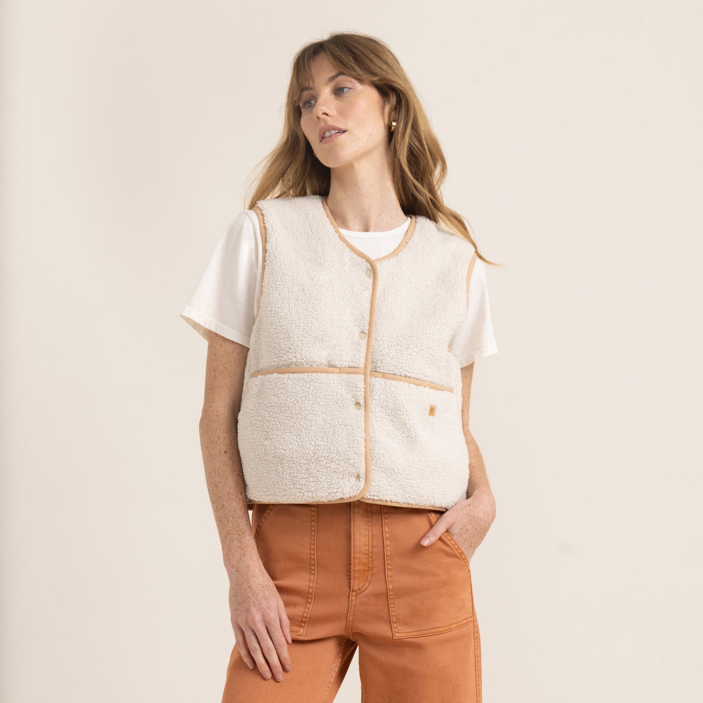 Bandit Vest Jacket - Crema