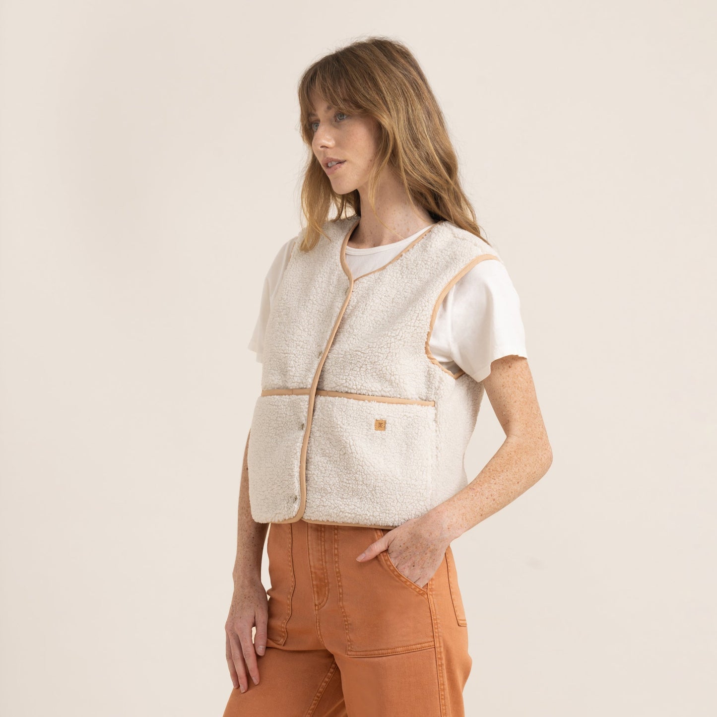 Bandit Vest Jacket - Crema