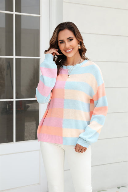 Blush Stripe Dreamer Sweater