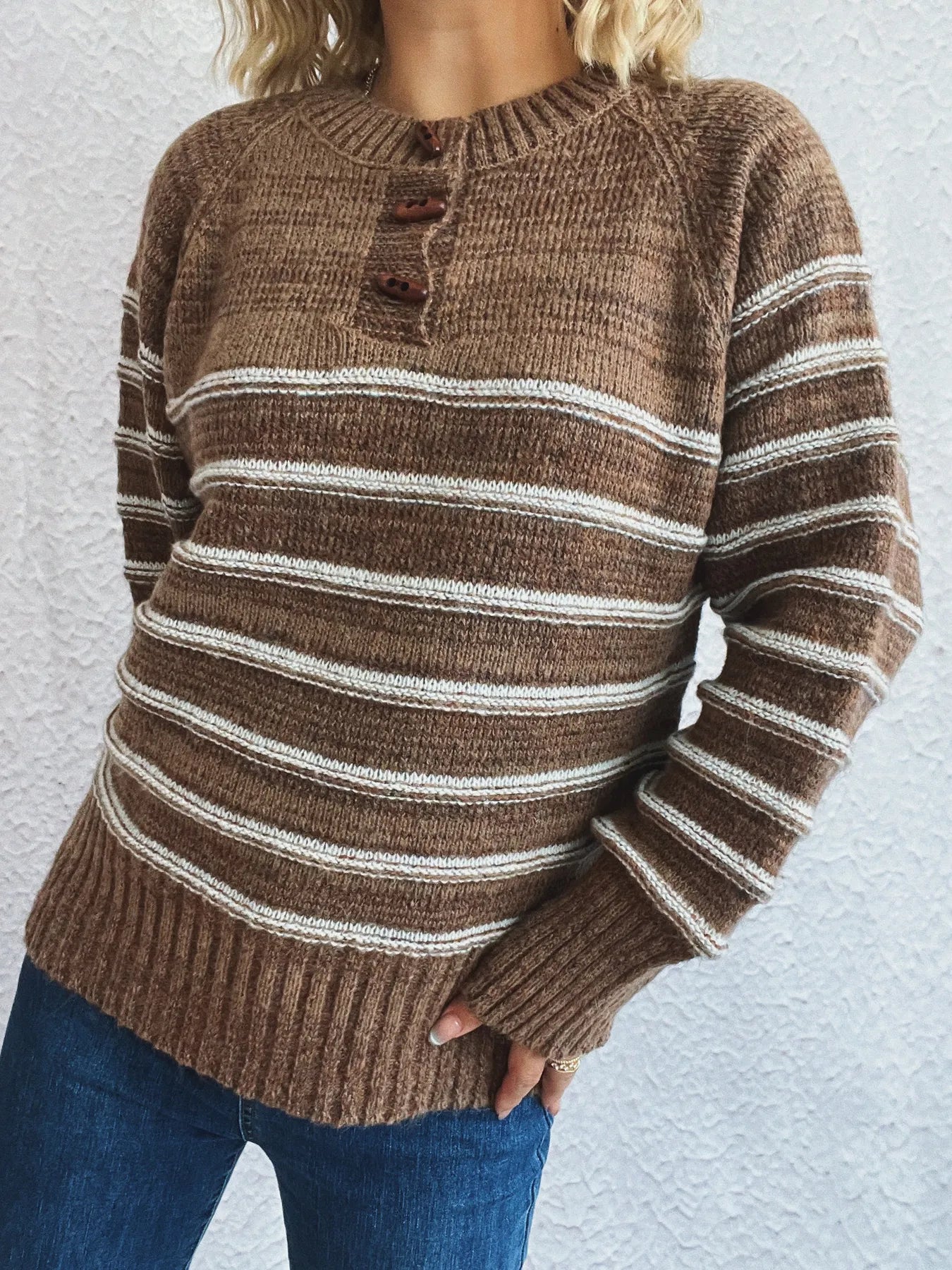 Sleighbell Henley Sweater