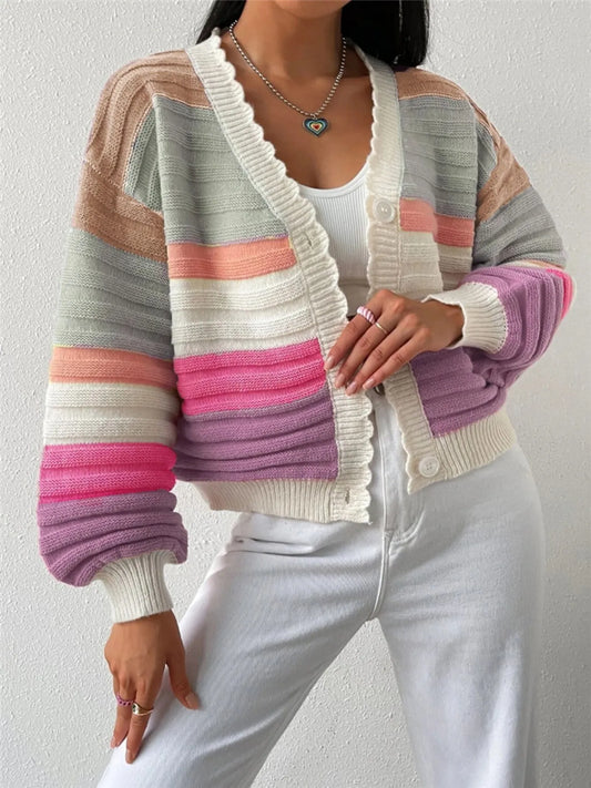 Bubblegum Stripe Cardigan